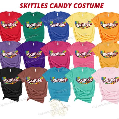 Team Tshirts, Skittles Candy, Teacher Costume, Cheer Costumes, Group Holiday, Youth Cheer, Teacher Costumes, Cheer Shirts, Holiday Costumes