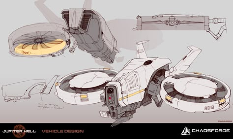 ArtStation - Jupiter Hell - Drone concept art, Ewa Labak Drone Concept Art, Drone Design Concept Art, Mech Concept, Drone Concept, Sci Fi Tech, Drones Concept, Robot Illustration, Drone Design, Spaceship Concept