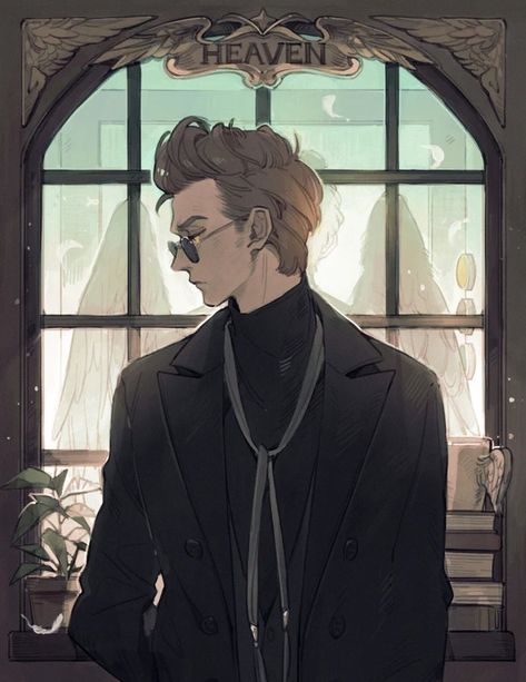 Crowley Good Omens, We Could Have Been, Anime Crush, Angel Demon, Good Omens Book, Ineffable Husbands, Andy Black, Ange Demon, Terry Pratchett