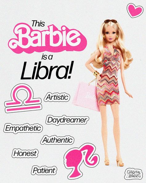 Zodiac Sign Barbie, Libra Energy, Libra And Sagittarius, Libra And Leo, Horoscope Memes Funny, Capricorn Season Meme, Aquarius Season Meme, Photo Collage Template, Collage Template