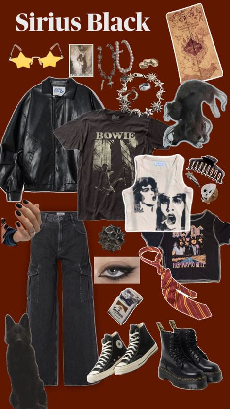 Sirius Black Outfit Inspiration, Sirius Black Halloween Costume, Sirius Black Wardrobe, Sirius Black Clothing Aesthetic, Sirius Black Summer Outfit, Sirius Black Outfit Ideas, Sirius Outfit, Sirius Black Outfit Style, Sirius Black Style