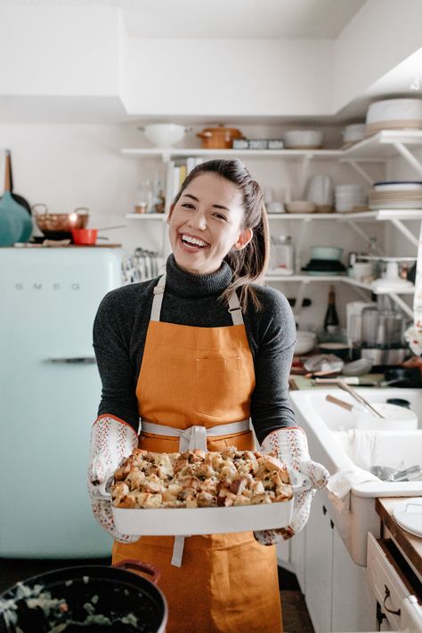 Fall Baking Photoshoot, Baking Lifestyle Photography, Bakery Photoshoot Ideas Food Photography, Cute Baker Photoshoot, Baking Photography Photo Shoots, Turkey Hotdish, Rice Hotdish, Pumpkin Chickpea, Thanksgiving Ham