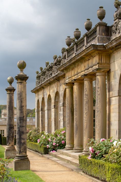 Chatsworth | The 1st Duke's greenhouse. Georgian Fireplace, Eclectic Architecture, Linderhof Palace, English Houses, British Castles, English Architecture, Places In England, English Castles, Chatsworth House