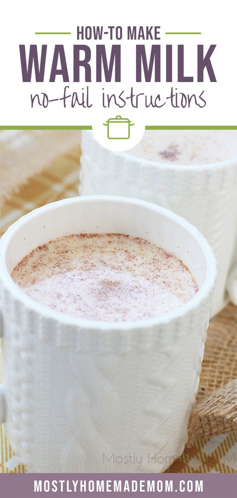 Warm Milk Recipe, Milk Before Bed, Recipe For Kids, Sick Remedies, Delicious Drink Recipes, Cinnamon Milk, Drink Recipe, Milk Recipes, Warm Milk