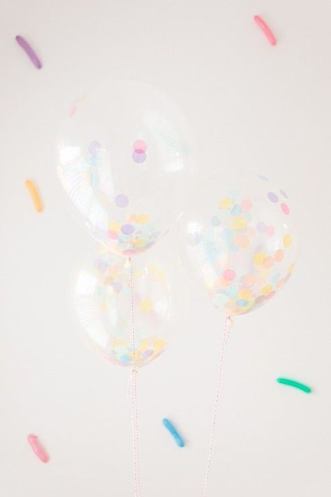 Confetti twin girl birthday party | 100 Layer Cakelet | Bloglovin’ Sprinkles Birthday Party, Confetti Theme, Clear Balloon, Confetti Birthday Party, Twin Girl, Sprinkle Party, Kids Birthday Party Decoration, Colorful Confetti, Sprinkle Baby Shower