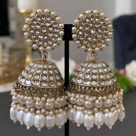 Earrings/Chandbali earrings/lightweight jhumkas blue jhumka/Bollywood jhumka/Indian Earrings. #jhumka #earrings #chandbaliearrings #indianearrings . . . . Product Details Lightweight jhumka earrings. Available in 2 colours- pearl,blue earrings length- 4 inches. . . . . . If you want to buy this item DM me. . . . #newpost #explore #fashion Blue Jhumka, Indian Earrings Jhumka, Pearl Jhumkas, Earrings Chandbali, Earrings Jhumka, Wedding Diary, Chandbali Earrings, Indian Jewelry Sets, Indian Earrings