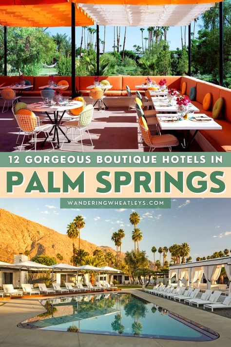 Are you looking for fabulous places to stay in Palm Springs, California? Here are 12 of the BEST boutique hotels in Palm Springs in the best neighborhoods in Palm Springs for a perfect California vacation! I where to stay in Palm Springs I accommodation in Palm Springs I Palm Springs accommodation I hotels in California I accommodation in California I where to stay in California I California hotels I places to stay in California I California boutique hotels I USA travel I #Caifornia #PalmSprings Palm Springs Boutique Hotel, Best Places To Stay In Palm Springs, Palm Springs Hotels Resorts, Where To Stay In Palm Springs, Palm Springs Bach, Hotels In California, Palm Springs Resorts, Palm Springs Hotel, Oasis In The Desert