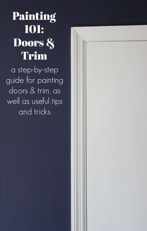 How to Paint Trim and Doors | Painting Trim | Painting Interior Doors | Type of Paint for Trim | Type of Paint for Doors | Painting Doors How To Paint Trim, Best Paint For Trim, Trim And Doors, Doors And Trim, Pintu Interior, Paint Trim, Painted Interior Doors, Painting 101, Revere Pewter