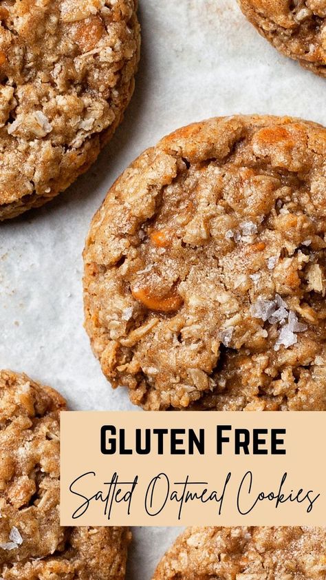 Oatmeal Cookies Gluten Free, Cookies Sans Gluten, Glutenfri Baking, Cookies Chewy, Oatmeal Cookies Chewy, Gluten Free Christmas, Gluten Free Bakery, Gluten Free Sweet, Gluten Free Dairy Free Recipes