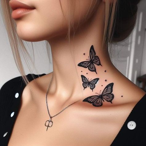 If you're looking for some inspiration for your next tattoo, or just want to see some of the most creative and well-done pieces out there, the subreddits r/tattoo and r/tattoos are the perfect places to start. Butterfly Neck Tattoo, Unique Wrist Tattoos, Catrina Tattoo, Timeless Tattoo, Beautiful Tattoos For Women, Neck Tattoos Women, Butterfly Tattoos For Women, Flame Tattoos, Tasteful Tattoos