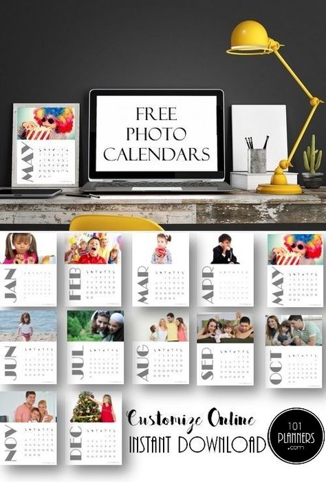 Photo Calendar Diy, Free Calender, Calender Printables, Custom Photo Calendar, Make A Calendar, Calendar Pictures, Online Calendar, Diy Calendar, Custom Calendar