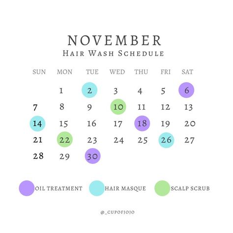 Hair Wash Schedule, Hair Washing Tips, Contour Guide, Natural Hair Oil, Wash Routine, Beauty Cabinet, Hair Washing Routine, Make A Calendar, Hair Washing