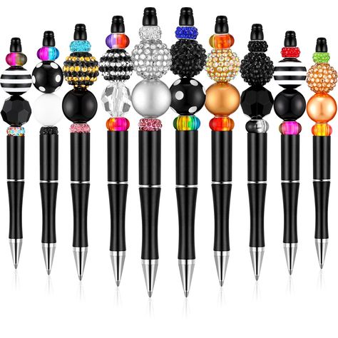 Bead Pens, Beadable Pens, Decorative Beads, Beadable Products, Ink Pens, Bubblegum Beads, Large Hole Beads, Pen Gift, Writing Supplies