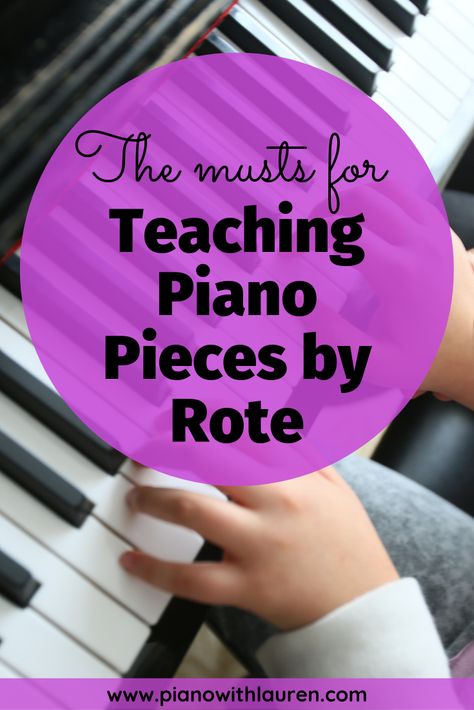 These are things every teacher must know for teaching piano pieces by rote! Use a blend of reading and rote teaching in your studio for success!  #pianowithlauren #teachpiano #pianoresources #pianoblog Group Piano Lesson Ideas, Music For Beginners, Learn Piano Fast, Piano Teacher Resources, Beginner Piano Lessons, Group Piano Lessons, Piano Teaching Games, Piano Pieces, Piano Lessons For Kids