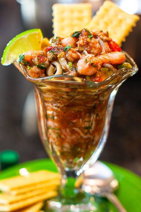 Campechana Recipe, Shrimp And Crab Ceviche Recipe, Crab Avocado, Mexican Shrimp Recipes, Seafood Cocktail, Ceviche Recipe, Shrimp Ceviche, Hearts Of Palm, Shrimp Avocado