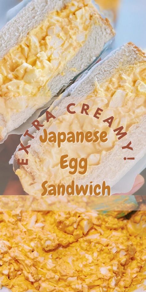 Japanese Egg Salad Sandwich Recipe, Japanese Egg Salad, Japanese Egg Sandwich, Tamago Sando, Egg Sandwich Recipe, Tiffy Cooks, Egg Salad Sandwich Recipe, Japanese Egg, Classic Egg Salad