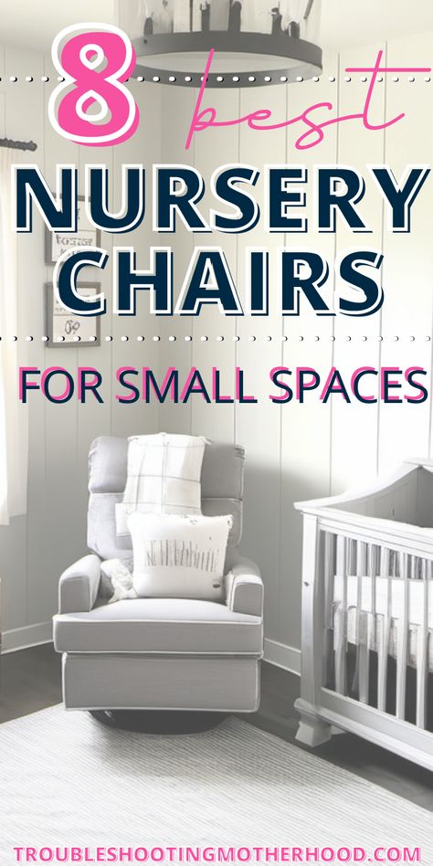 Discover the perfect Nursery Chairs for Small Spaces! Our compact seating solutions ensure comfort without sacrificing style. Explore now! #SmallSpaceNursery #NurseryFurniture #CozyNursery #Parenting #BabyRoom Best Nursery Chair, Best Nursing Chair, Apartment Nursery, Small Room Nursery, Nursery Seating, Nursery Chairs, Small Recliners, Small Space Nursery, Small Nursery