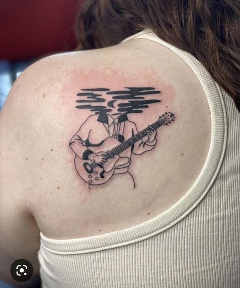 Lord Huron Inspired Tattoo, Lord Huron Tattoo Ideas, Lord Huron Art, Music Tattoo Designs Men, Lord Huron Tattoo, Dead Mans Hand Tattoo, Lord Huron Aesthetic, Grunge Tattoo, Party Tattoos