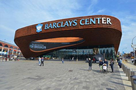 Barclays Center Brooklyn, Brooklyn Bar, Backyard Playset, Shopping Mall Design, New Jersey Nets, Hockey Arena, Shop Architects, Aquatic Center, Stadium Design