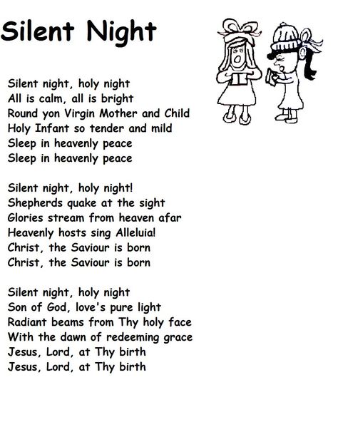 Silent Night Lyrics, Night Words, This Is Gospel Lyrics, Christmas Carols Lyrics, Night Lyrics, Christmas Songs Lyrics, Nights Lyrics, Circle Time Songs, Silent Night Holy Night