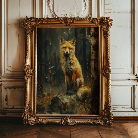 This Wall Decor item by MadelynJaneCreates has 152 favorites from Etsy shoppers. Ships from Wilmington, DE. Listed on Sep 21, 2024 Dark Fox Art, Fox Pictures Art, Paintings Of Foxes, Vintage Animal Prints, Dark Cottagecore Decor, Moody Bathroom, Antique Wall Art, Master Artists, Dark Acadamia