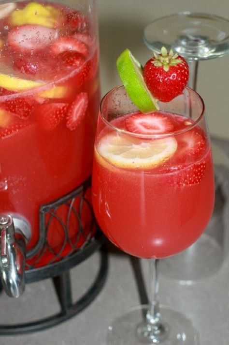 Top 10 Alcoholic Punch Ideas Party Punch Alcohol, Rum Punch Recipe, Strawberry Limeade, Frozen Limeade, Rum Punch Recipes, Party Punch Recipes, Alcoholic Punch, Punch Recipe, Rum Punch