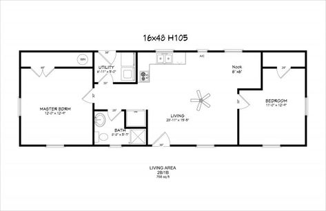 16x40 House Plans, Lofted Barn Cabin, Shed House, Mini Cabin, Granny Pods, Mobile Home Floor Plans, Shed House Plans, Barn Apartment, Cottage Plans