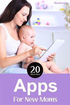 20 Must-Have Apps For New Moms:  Momjunction has compiled a list of 20 top apps for new moms. Read on to know more. Best Baby Apps, Budgeting Apps, Baby Apps, Pregnancy Apps, Mom Support, Trendy Baby Nursery, Top Apps, Mom Junction, Baby Advice