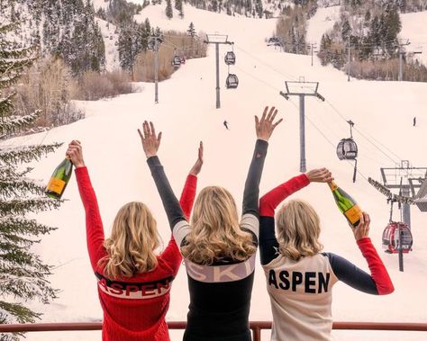 Gray Malin on Instagram: "Champagne, anyone? 🍾 Cheers to Gray’s birthday with 25% off all photography until midnight 🥂 Pictured: Après Champagne, Aspen" Ski Girls, Ski Aesthetic, Aspen Mountain, Apres Ski Party, Gray Malin, Snow Photography, Adventure Lifestyle, Hands In The Air, Ski Season