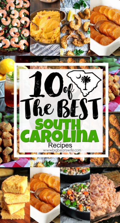 Recipes From South Carolina, South Food Recipes, South Carolina Food Recipes, Southern Recipes From The Deep South, Southern Food Deep South, South Carolina Recipes, Alabama Recipes, Cornbread Sweet, Carolina Recipes