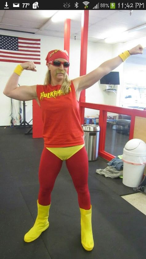 Hill Hogan Costume, Hulk Halloween Costume Women, Hulk Woman Costume, Female Hulk Hogan Costume, Funny Halloween Costumes For Couples 2024, Wrestler Halloween Costume Women, Hulk Hogan Costume Women, Woman Hulk Hogan Costume, Hulk Hogan Costume