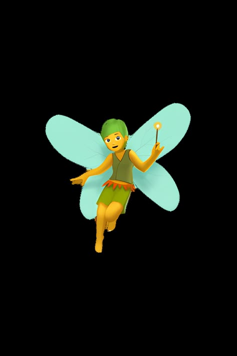 The emoji 🧚 depicts a small, magical creature with delicate wings, pointed ears, and a flowing dress. The fairy has a human-like face with a small nose and a gentle smile. The wings are translucent and have a slight shimmer to them, while the dress is typically depicted in shades of pink or blue. The fairy may be shown holding a wand or sprinkling fairy dust. Overall, the emoji conveys a sense of whimsy and enchantment. Fairy Emoji, Man Fairy, Apple Emojis, Male Fairy, Small Nose, Yellow Belt, The Emoji, Pointed Ears, Magical Creature