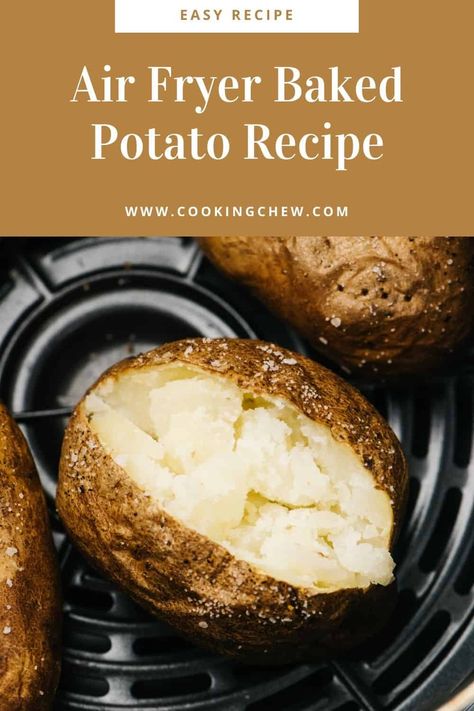 Bakes Potatoes In Air Fryer, Air Dry Baked Potato, Air Fryer Baked Potato For One, Baked Potato Instant Pot Air Fryer, How To Airfry Baked Potatoes, Best Foods To Cook In Air Fryer, Bake Potato In Air Fryer, Large Baked Potatoes In Air Fryer, Air Fryer Favorites