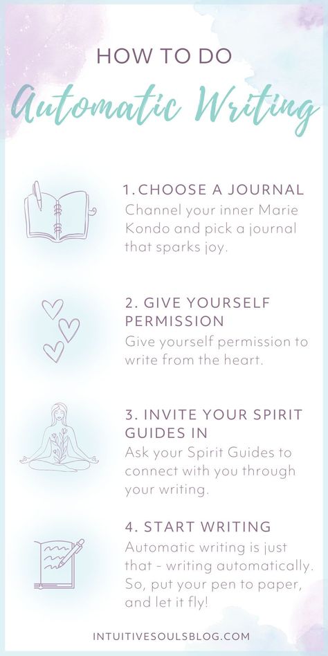 Uncover the secret power of automatic writing and how it can help you tap into your higher self and spirit guides. Dive in, get comfy – your future spiritual self is waiting. Be sure to save the Pin, too! Tap Into Your Power, Automatic Writing Tips, Automatic Writing Spirit Guides, Spirit Writing, Ritual Aesthetic, Witches Journal, Spiritual Journaling, Automatic Writing, Spiritual Awakening Higher Consciousness