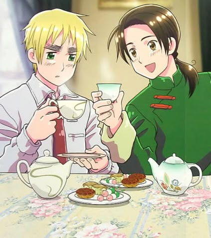 'good tea group' :3 Iggychu Hetalia, Tea Couple, Hetalia Manga, Baka And Test, Arthur Kirkland, Hetalia England, Hetalia Characters, Hetalia Ships, Hetalia Fanart