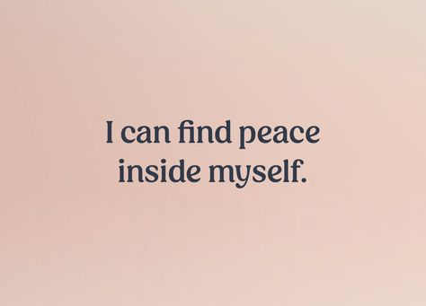 Text that reads, “I can find peace inside myself.” Graduation Affirmations, I Deserve Affirmations, Short Affirmations, Speech Quotes, Short Positive Affirmations, Speech Quote, Short Sentences, Healing Era, Vision 2024