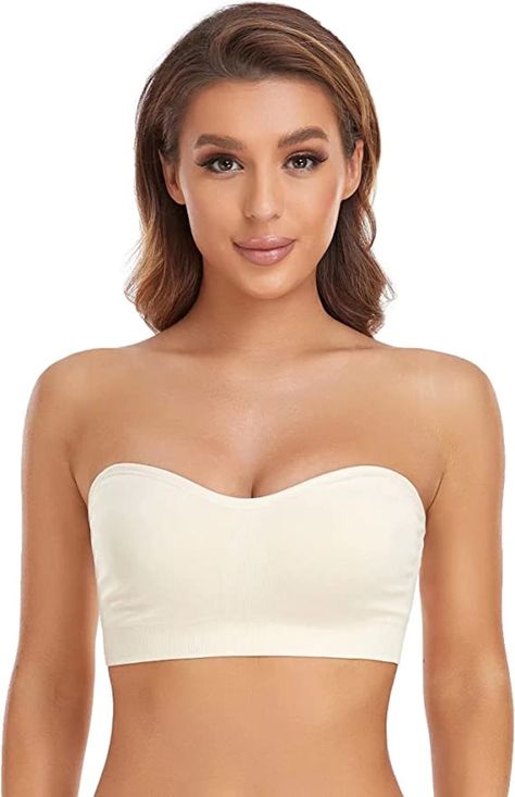 Best Strapless Bra For Large Bust, Low Cut Outfit, Clear Strap Bra, Best Strapless Bra, Tube Top Bra, Wrap Bathing Suit, Low Cut Blouses, Strapless Bras, Clear Bra