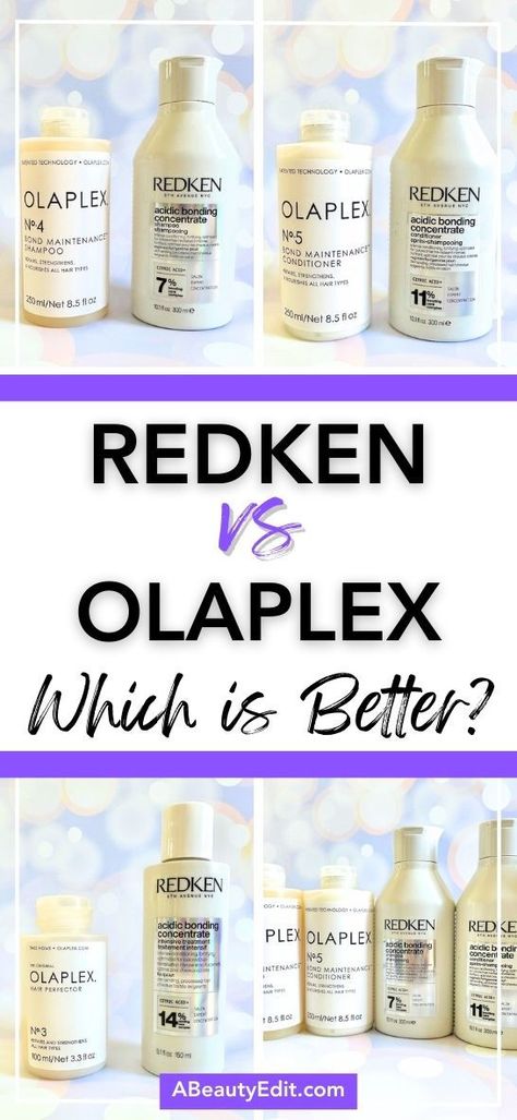 Olaplex vs Redken Repair Hair Breakage, Hair Damage Repair, Redken Products, Redken Acidic Bonding Concentrate, Redken Acidic Bonding, Bleach Damaged Hair, Hair Masks For Dry Damaged Hair, Acidic Bonding Concentrate, Olaplex Products