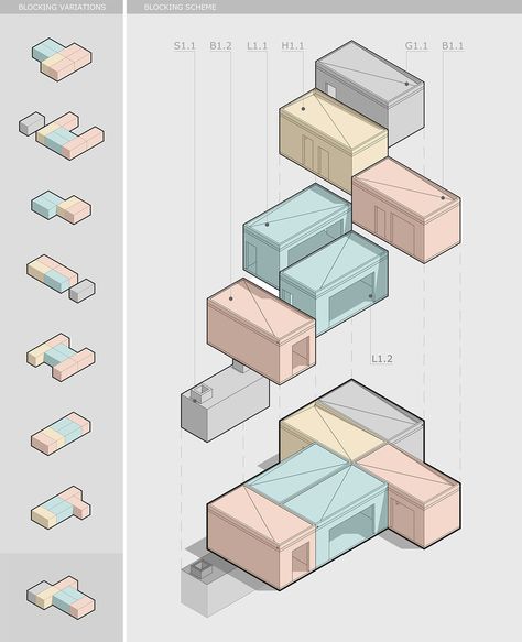 MODULAR HOUSE på Behance Futuristic Modular Architecture, Modular Houses Architecture, 3d Module Design, Modular Residential Architecture, Modular Apartment Architecture, Modular Building Architecture, Modular Architecture Diagram, Modular Housing Architecture, Modular Design Graphic