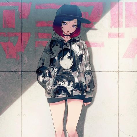 Flat is Justice Artist Girl Hoodie, Demon Girl, Anime Demon, On Twitter, Twitter, Anime