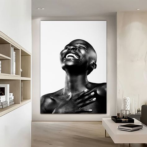 Canvas On Wall Ideas Living Room, African Portraits Art, Photo Studio Design, Large Wall Prints, African American Wall Art, Large Modern Wall Art, African Wall Art, Afrocentric Art, Art African