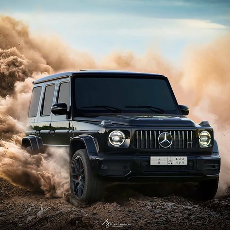 Arab cars | سيارات العرب on Instagram: “G Power 💀 Photo by @salehnikon  #mercedes #g63 #amg #saudi” Dubai Supercars, Mercedes 4x4, Mercedes Jeep, Lover Style, G 63 Amg, Auto Jeep, Black Mercedes, Mercedes Benz Wallpaper, Black Mercedes Benz