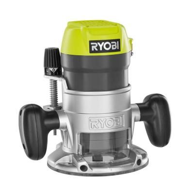 Ryobi 8.5 Amp 1-1/2 Peak HP Router Ryobi Router, Ryobi Tools, Plunge Router, Power Tool Storage, Woodworking Saws, Woodworking Patterns, Router Bit Set, Router Woodworking, Wood Router