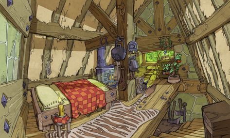 ArtStation - "BlueRing" Attic, Toph Gorham Attic Drawing, Drawing Competition, Paintings And Drawings, Survival Games, Fantasy Concept Art, Environment Design, Wagons, Artist Inspiration, Painting & Drawing