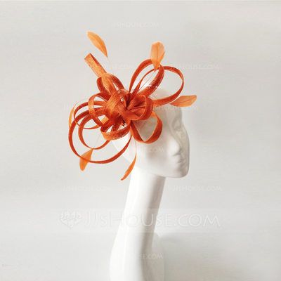 [US$ 18.99] Ladies' Beautiful Feather/Net Yarn With Feather Fascinators Fascinators For Weddings, Orange Fascinators, Hair Comb Accessories, Kentucky Derby Party, Wedding Fascinators, Feather Fascinators, Cheap Hair Products, Bridal Comb, Derby Party