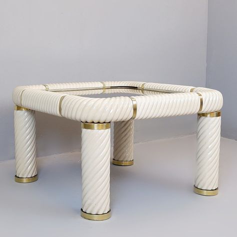 Listed on VNTG.com: Tommaso Barbi Ceramic & Brass Coffee Table, 1970s | #vntg #vintage 70s Style Coffee Table, Antique Side Tables, 1930s Coffee Table, Tommaso Barbi, 1960s Coffee Table, 80s Glass Coffee Table, Vintage Side Tables, 1970's Coffee Table, Brass Coffee