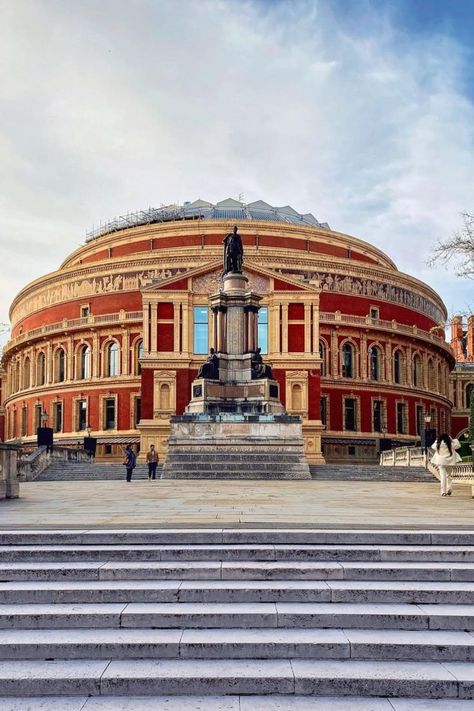 London Travel tips- Royal Albert Hall Royal Albert Hall London, Concert Venues, London Itinerary, The Royal Albert Hall, Travel Guide London, London Attractions, Concert Venue, Famous Buildings, Miscellaneous Items