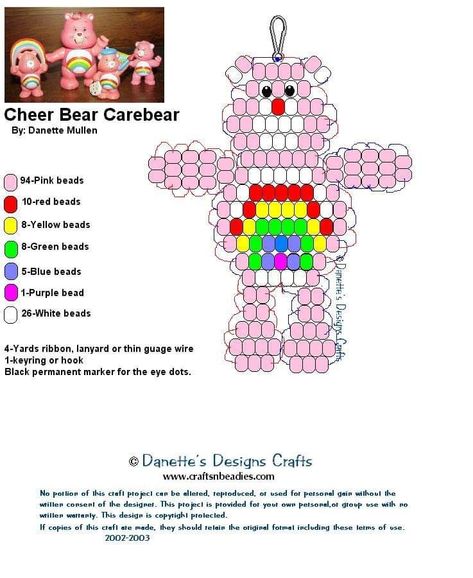 Cute Pony Bead Patterns, Bead Buddies Patterns, Flower Pony Bead Patterns, Danette's Designs Crafts, Bead Pets Pattern Easy, Pony Bead Animals Patterns, Pony Bead Patterns Easy, Bead Pets Pattern, Bead Animals Patterns Easy