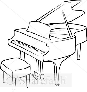 Grand Piano Line Drawing - could work for a tattoo! Grand Piano Drawing, Piano Drawing, Piano Tattoo, Piano Forte, Baby Grand Piano, Piano Art, Note Tattoo, Free Piano, Motif Art Deco