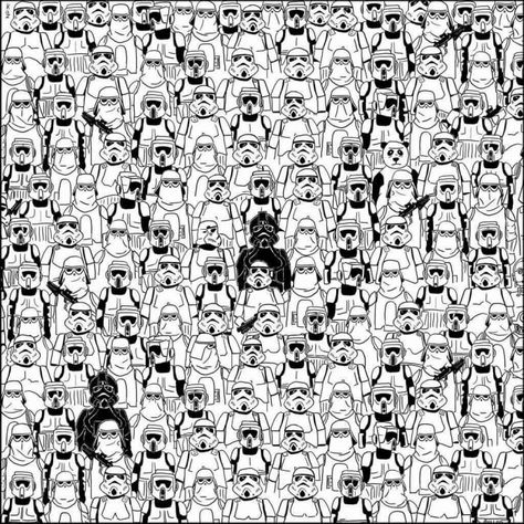 Find the Panda Star Wars edition. Oscar Trophy, Reto Mental, Can You Find It, Wheres Wally, Hidden Pictures, Hidden Objects, Star Wars Stormtrooper, Star Wars Characters, Jena